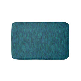 Alfombrilla De Baño Impressionist Brush Strokes, Navy, Teal, Blue