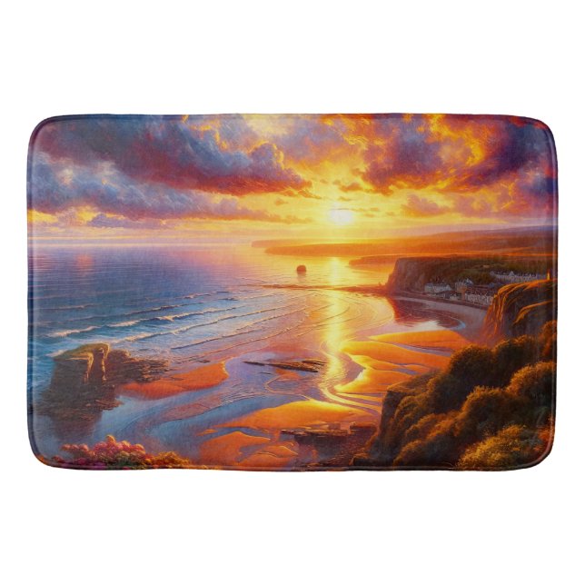 Alfombrilla De Baño Incendio en la costa (Anverso)