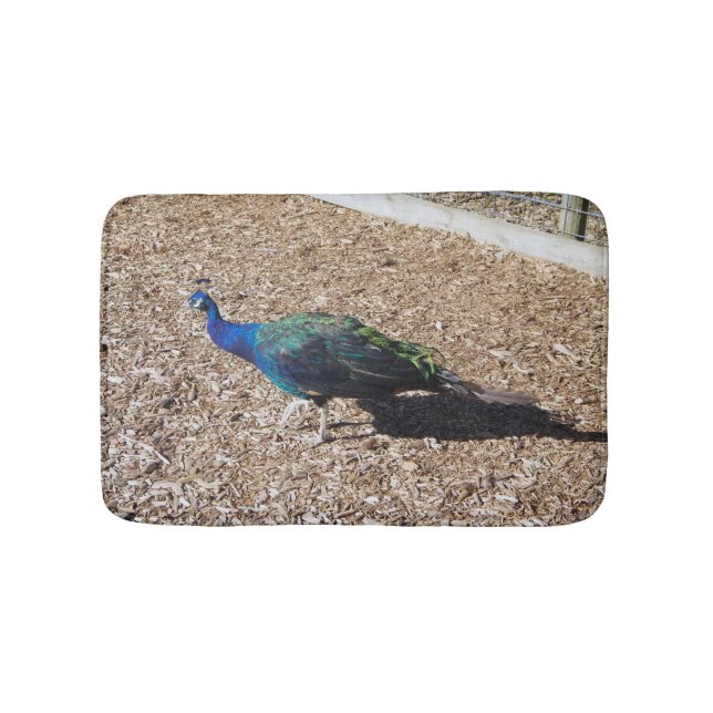 Alfombrilla De Baño Indian Blue Peafowl bathmat (Anverso)