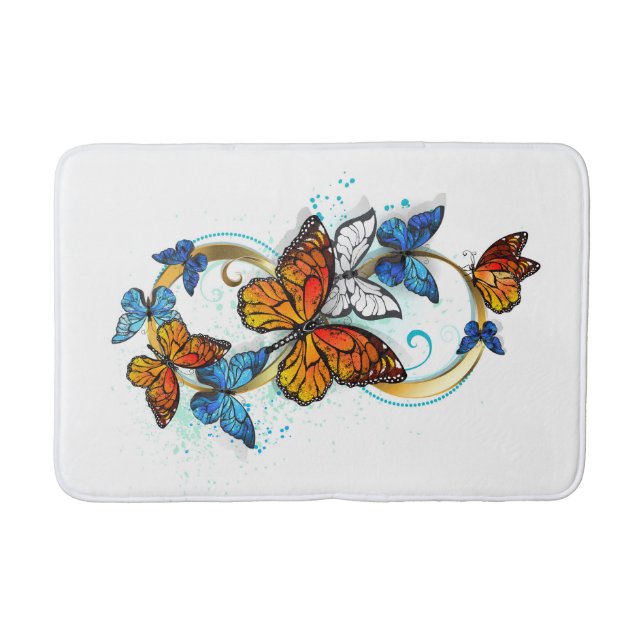 Alfombrilla De Baño Infinity of Monarch Butterflies (Anverso)
