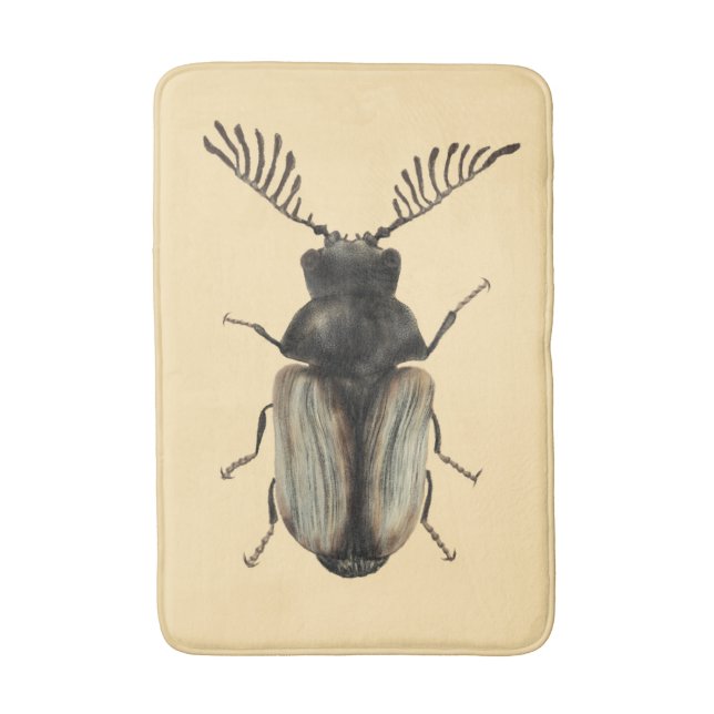 Alfombrilla De Baño Insect Lover Art: Escarabajo de Guay (Frente vertical)