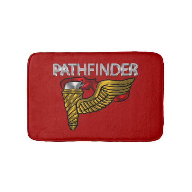 Alfombrilla De Baño Insígnia de Pathfinder con “Texto de Pathfinder” (Anverso)