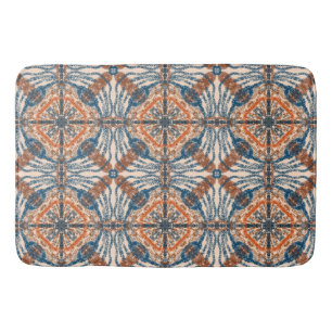 Alfombrilla De Baño Inspiración turca: Armada texturizada y Terracota