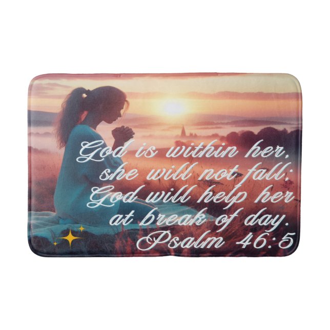 Alfombrilla De Baño 'Inspirando fe' Bath Mat (Anverso)