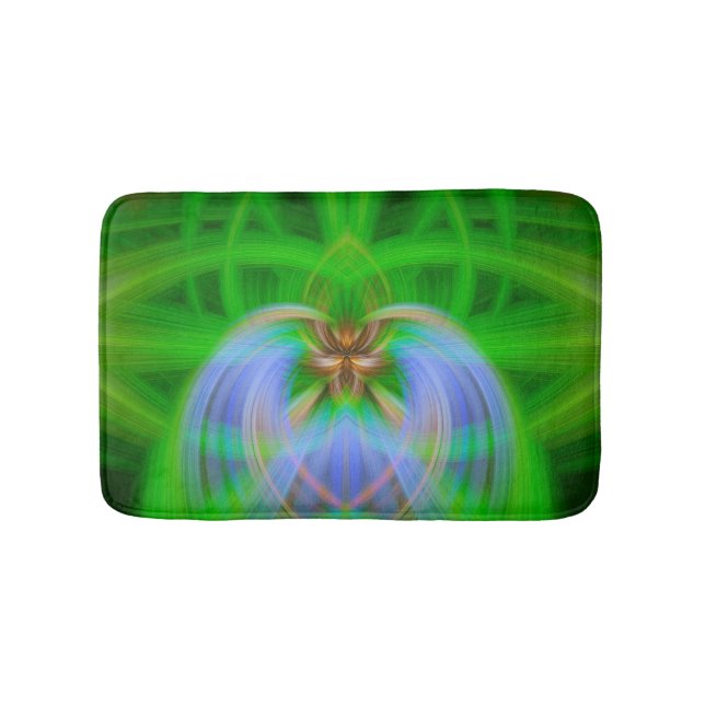 Alfombrilla De Baño Intrincación verde (Anverso)