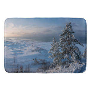 Alfombrilla De Baño Invierno de nieve Costa del Mar Báltico
