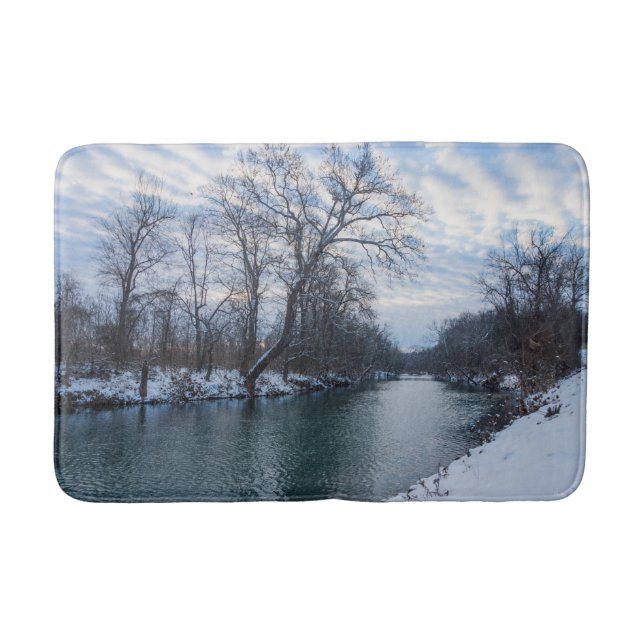 Alfombrilla De Baño Invierno del Río James (Anverso)