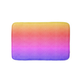 Alfombrilla De Baño Ipanema Arcoiris Hipnótico Diamante Arte Pop Moder