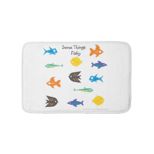 Alfombrilla De Baño Ir especies de peces y algunas cosas pesadas
