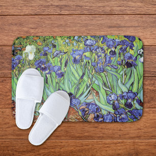 Alfombrilla De Baño Irises en el jardín de Vincent van Gogh