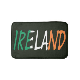 Alfombrilla De Baño Irlanda sobrepuesta en la bandera irlandesa bmcnt