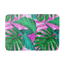 Isla Tropical Foliage Bath Mat