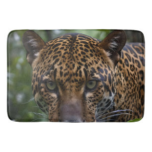 Alfombrilla De Baño Jaguar Salvaje En La Profundidad Del Bosque,