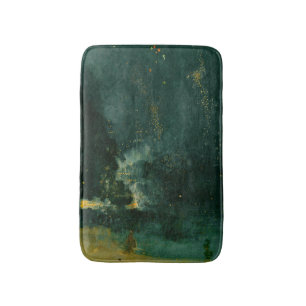 Alfombrilla De Baño James Whistler - Nocturne en negro y oro