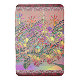 Alfombrilla De Baño Jardín de flores exóticas