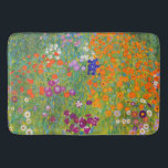 Alfombrilla De Baño Jardín de flores por Gustav Klimt<br><div class="desc">Visita mi tienda para un diseño más interesante y más opciones de color => zazzle.com/colorfulworld*</div>
