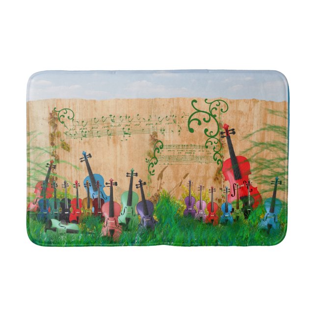 Alfombrilla De Baño Jardín del violín (Anverso)