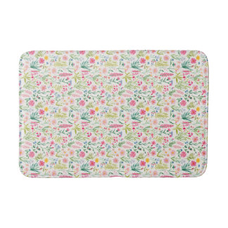 Alfombrilla De Baño Jardín floral de flores silvestres primaverales