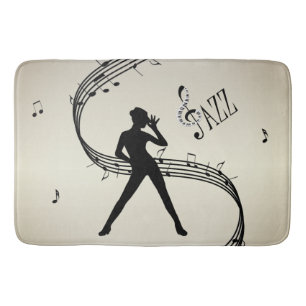 Alfombrilla De Baño Jazz Dance Golden Music Bath Mat