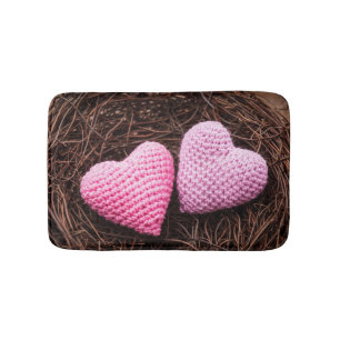 Alfombrilla De Baño Jerarquía con los corazones