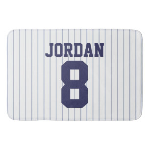 Alfombrilla De Baño Jersey de béisbol con nombre y número personalizad