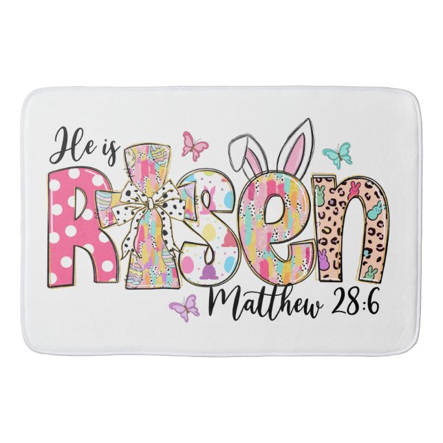 Alfombrilla De Baño Jesucristo Pascua Jesús Hombres cristianos, mujere (Anverso)