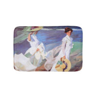 Joaquin Sorolla Women Walking Beach