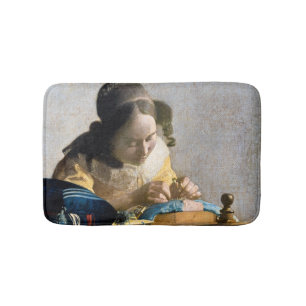 Alfombrilla De Baño Johannes Vermeer - El Lacemaker