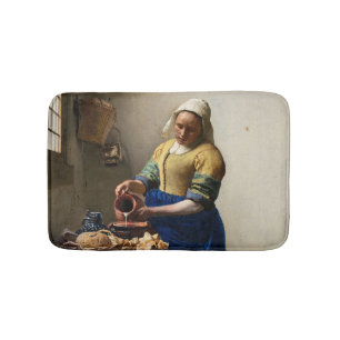 Alfombrilla De Baño Johannes Vermeer - La Milkmaid
