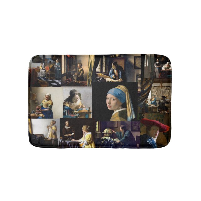 Alfombrilla De Baño Johannes Vermeer - Masterpieces Patchwork (Anverso)