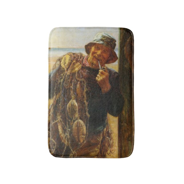 Alfombrilla De Baño Jovial Fisherman (de Frederick Morgan) (Frente vertical)