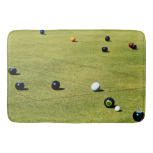Alfombrilla De Baño Juego de bowling en césped, gran espuma de memoria