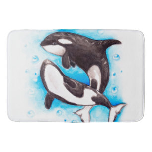 Alfombrilla De Baño juego de la orca