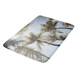 Alfombrilla De Baño Jungla de palma iluminada con luz solar #1 #tropic