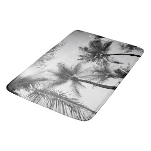 Alfombrilla De Baño Jungla de palma iluminada con luz solar #2 #tropic