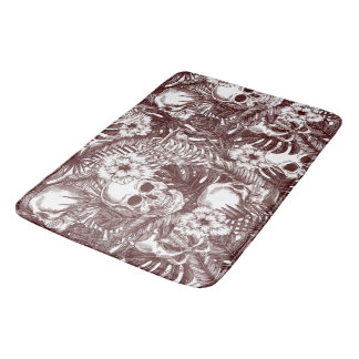 Alfombrilla De Baño Jungla Skulls Bath Mat