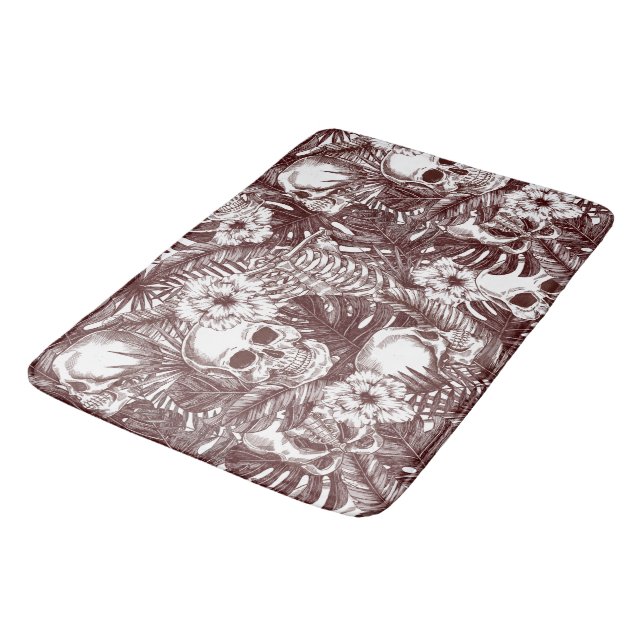 Alfombrilla De Baño Jungla Skulls Bath Mat (Angular)