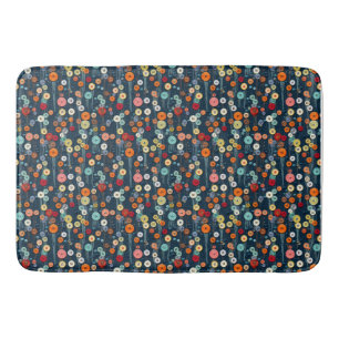 Alfombrilla De Baño Kaleidoscopio de creatividad, botones vibrantes