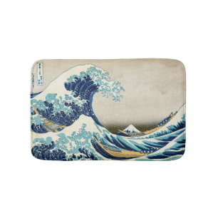 Alfombrilla De Baño Katsushika Hokusai - La gran ola de Kanagawa