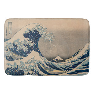 Alfombrilla De Baño Katsushika Hokusai. La gran ola de Kanagawa