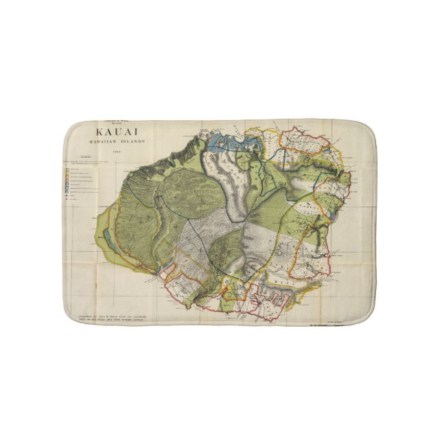 Alfombrilla De Baño Kauai, Hawaii (Anverso)
