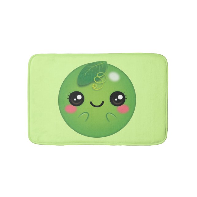 Alfombrilla De Baño Kawaii Pea (Anverso)