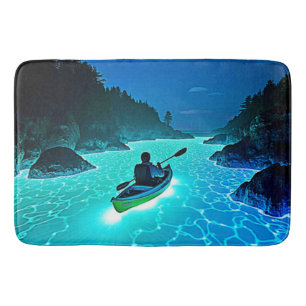 Alfombrilla De Baño Kayak en un brillante diseño de agua