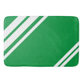 Alfombrilla De Baño Kelly Green : Líneas modernas en blanco