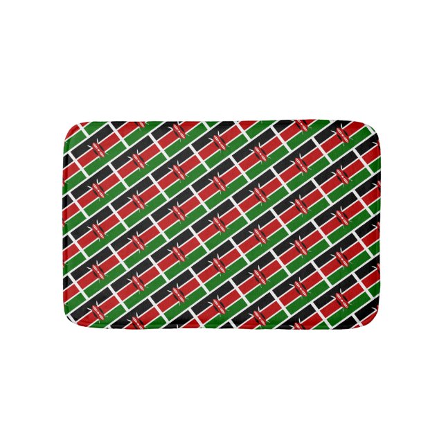 Alfombrilla De Baño KENYA FLAG Patriotic Stylish KENYAN (Anverso)