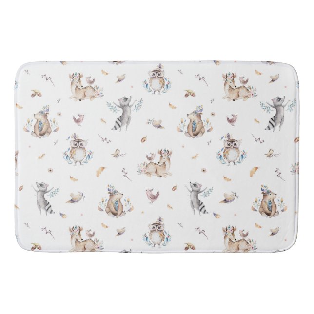 Alfombrilla De Baño Kids Woodland Animal Bath Mat (Anverso)