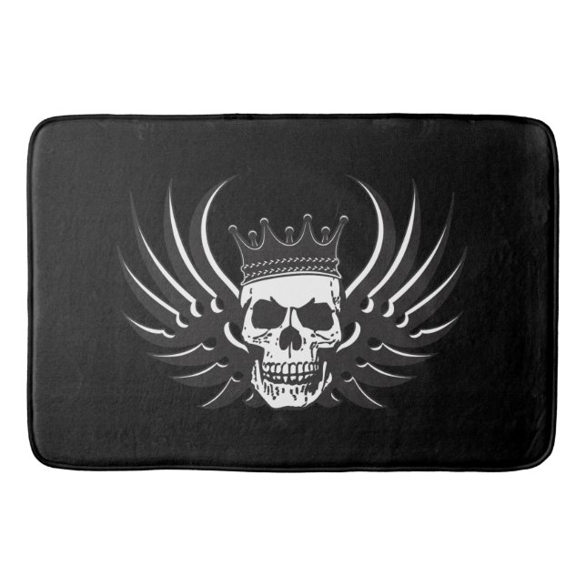 Alfombrilla De Baño King Skull con alas (Anverso)