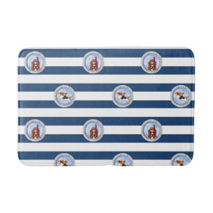 Alfombrilla De Baño KiniArt Snorkeling Basset Porthole