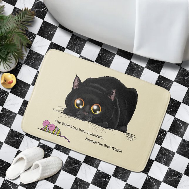 Alfombrilla De Baño Kitty Butt-Wiggle (Subido por el creador)