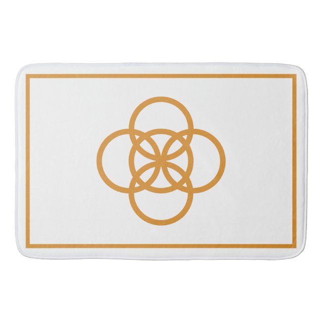 Alfombrilla De Baño Knot de oro (Anverso)